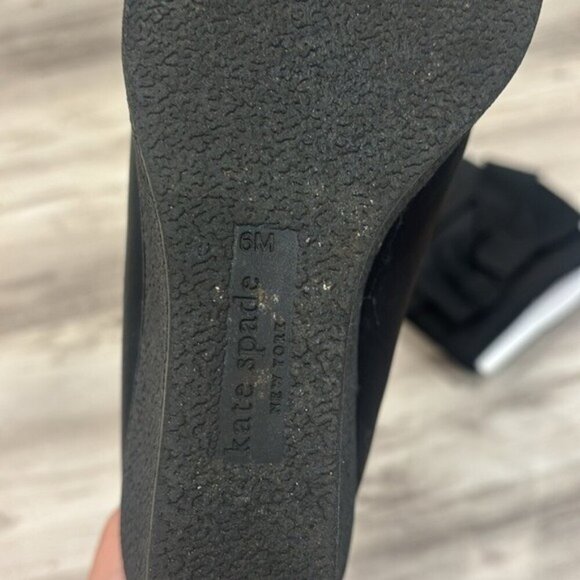 Kate Spade New York Nylon Black Women's Wedge Boots with Bow 6 - Picture 4 of 8